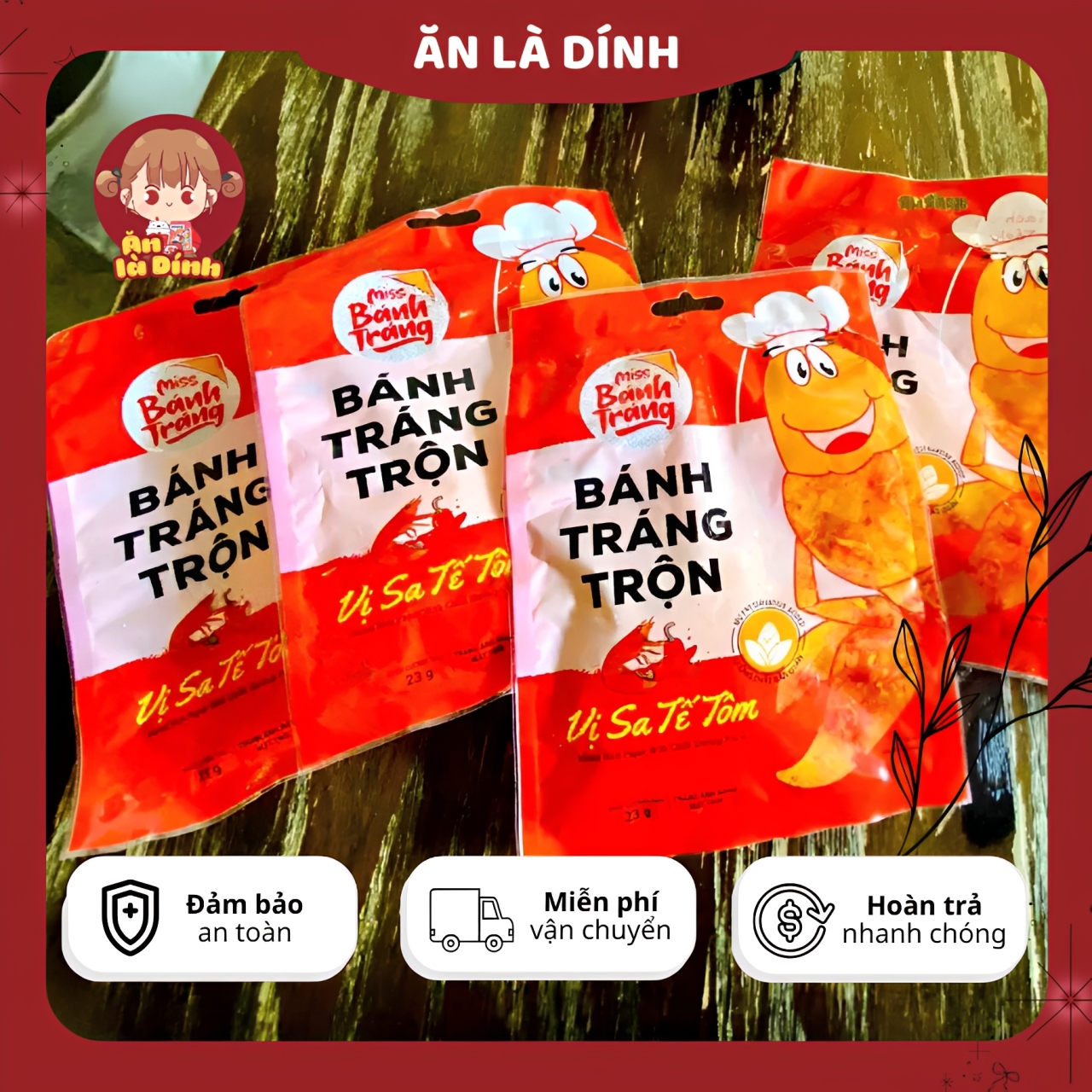 Miss Bánh Tráng | Bánh Tráng Trộn Gói 23 Gram Đủ Vị - Ảnh 4