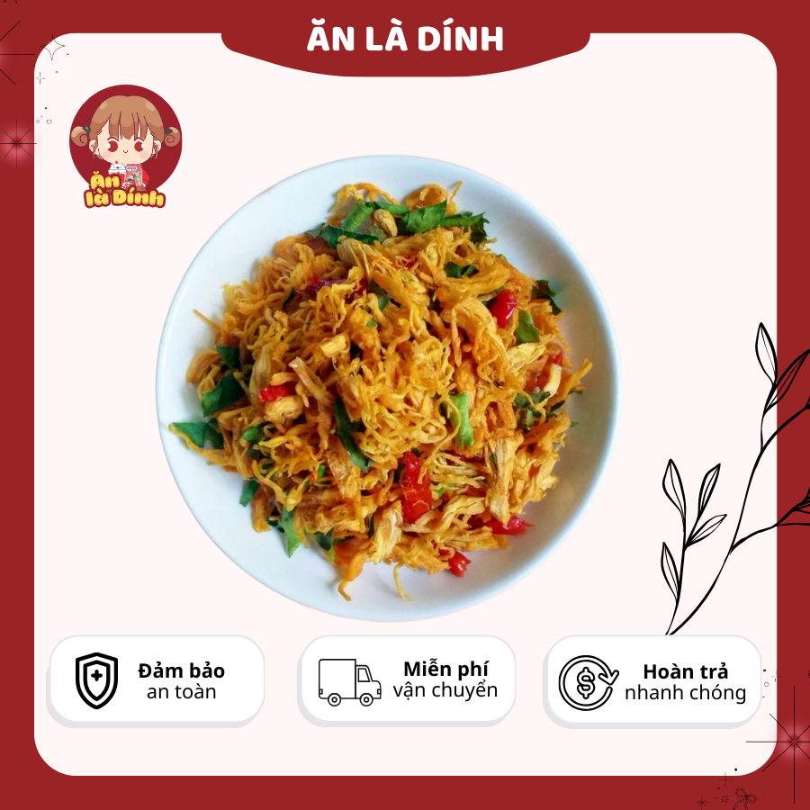 Khô Gà Lá Chanh Ăn Vặt Tiện Lợi