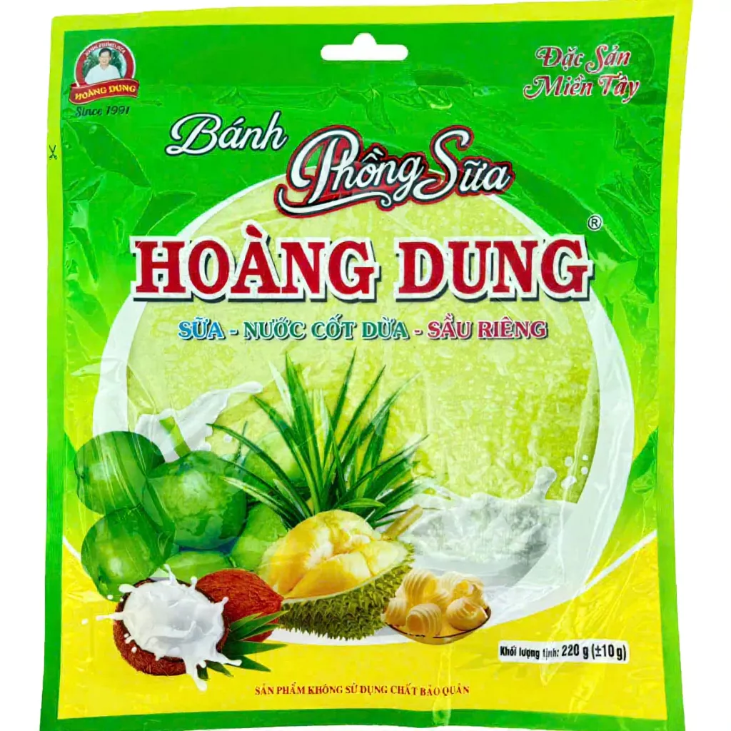 Bánh Phồng Sữa Sầu Riêng Lá Dứa Đặc Biệt Dẻo Dai Thơm Ngon - Ảnh 5