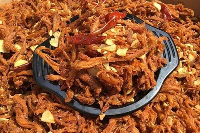 Cách làm heo khô cháy tỏi