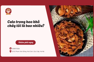 Calo trong khô heo cháy tỏi