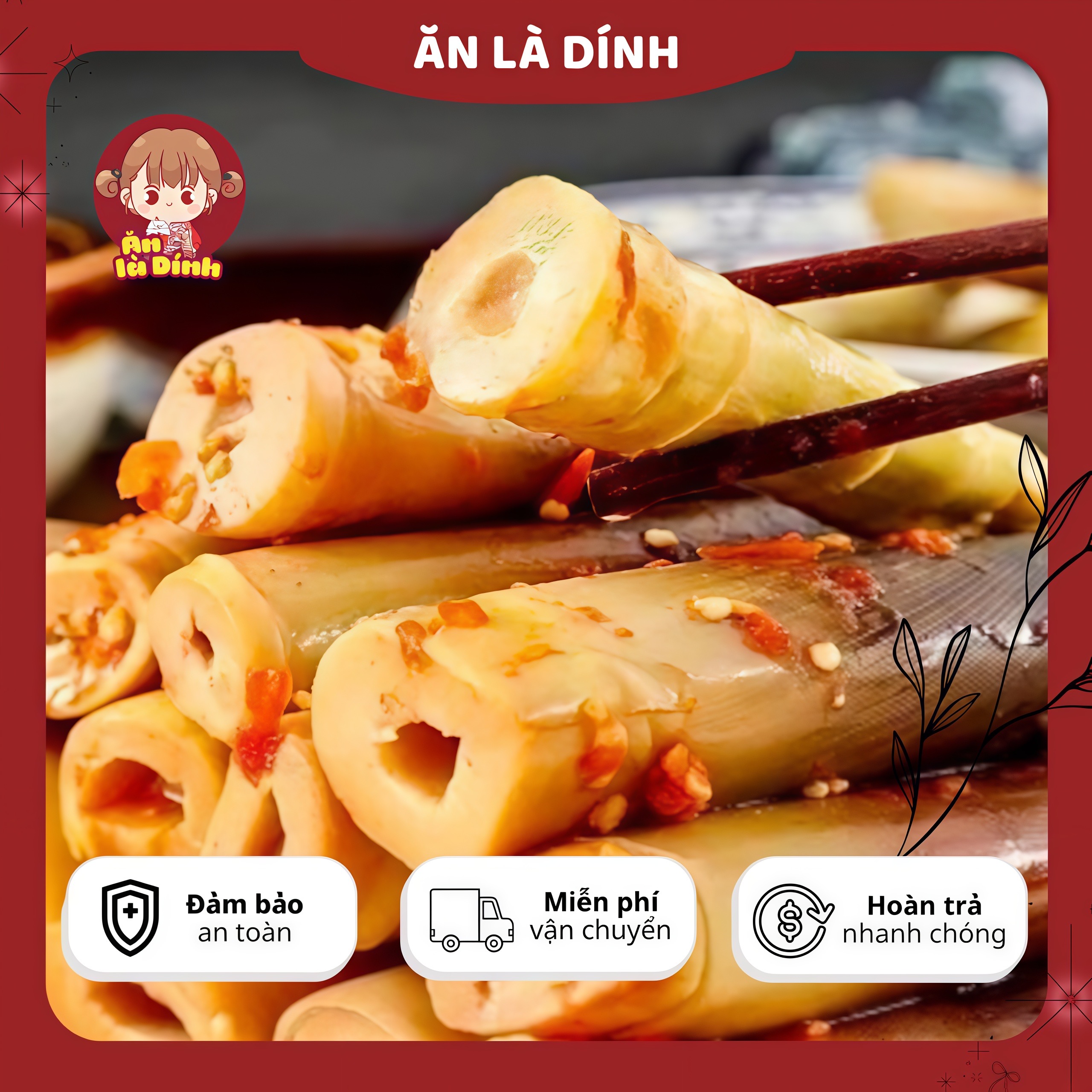 Măng trúc chua ngọt cay nguyên vỏ gói 180g - Ảnh 3