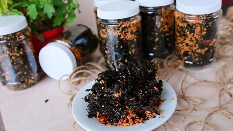 9 món ăn vặt siêu ngon: rong biển cháy tỏi