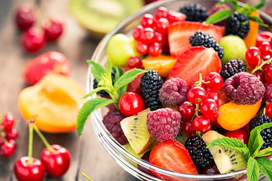 trái cây món ăn vặt trẻ em yêu thích