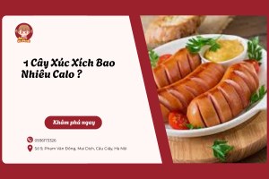 1 cây xúc xích bao nhiêu calo