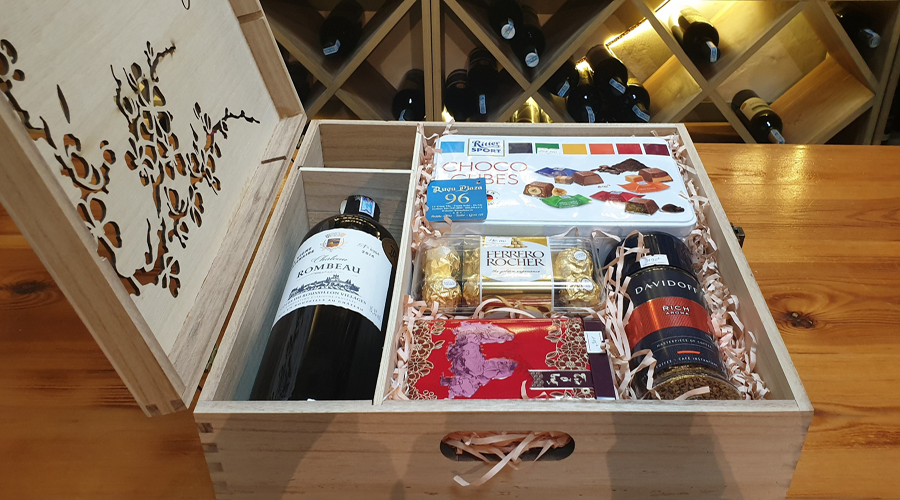 hộp quà tết bằng gỗ