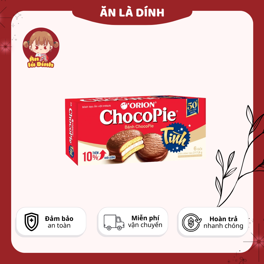 Bánh Chocopie và Bánh bông lan Custas Orion truyền thống