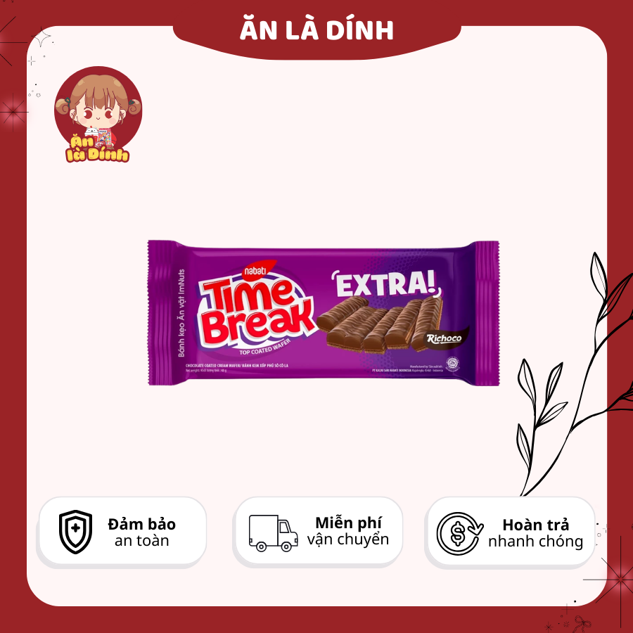 Combo 5 Gói Bánh Xốp Nhân Kem Nabati Đủ Vị Gói 50g Và 110g 5.0