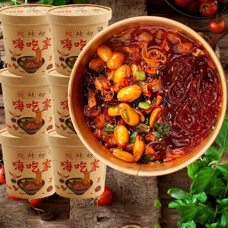 Combo 6 hộp miến cay Trùng khánh ( không đổ bịch dấm vào sẽ dễ ăn ) - Ảnh 5