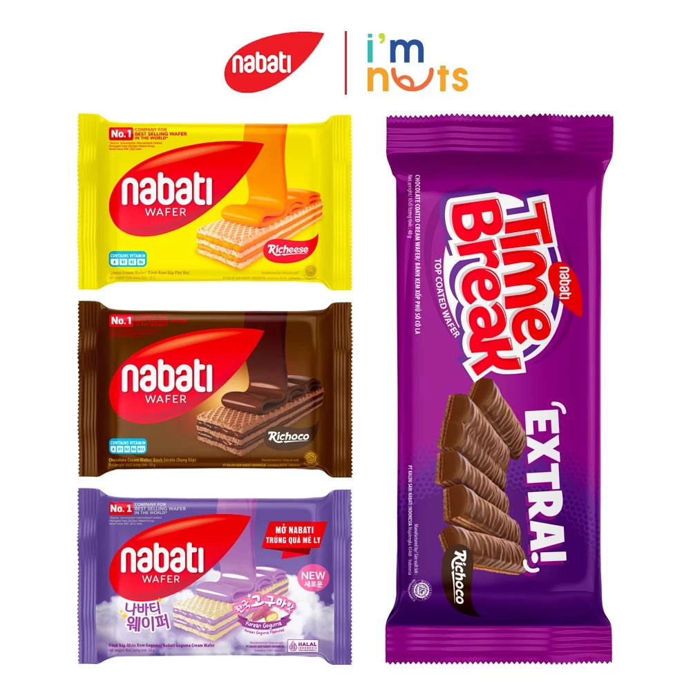 Combo 5 Gói Bánh Xốp Nhân Kem Nabati Đủ Vị Gói 50g Và 110g 5.0 - Ảnh 3