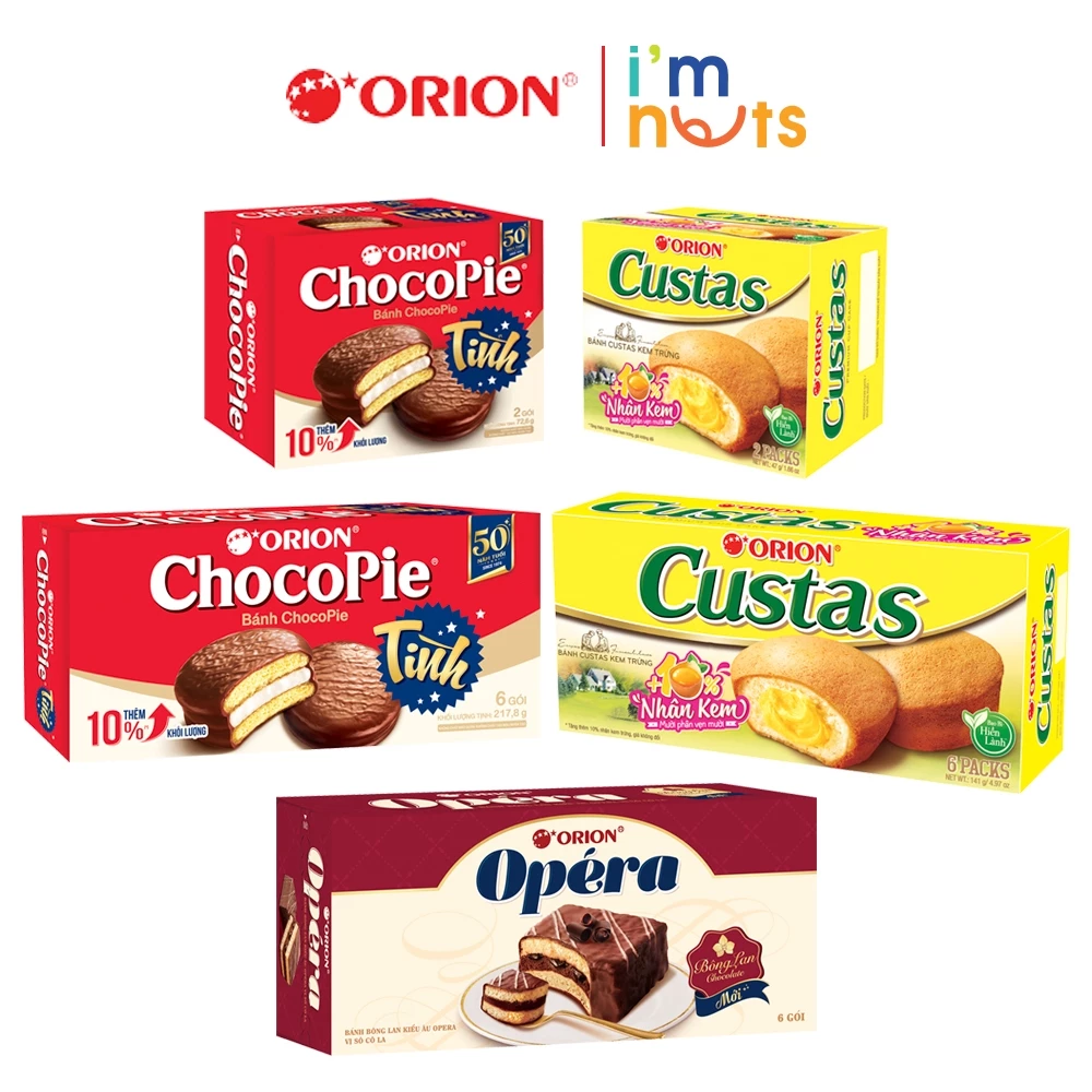 Bánh Chocopie và Bánh bông lan Custas Orion truyền thống - Ảnh 2