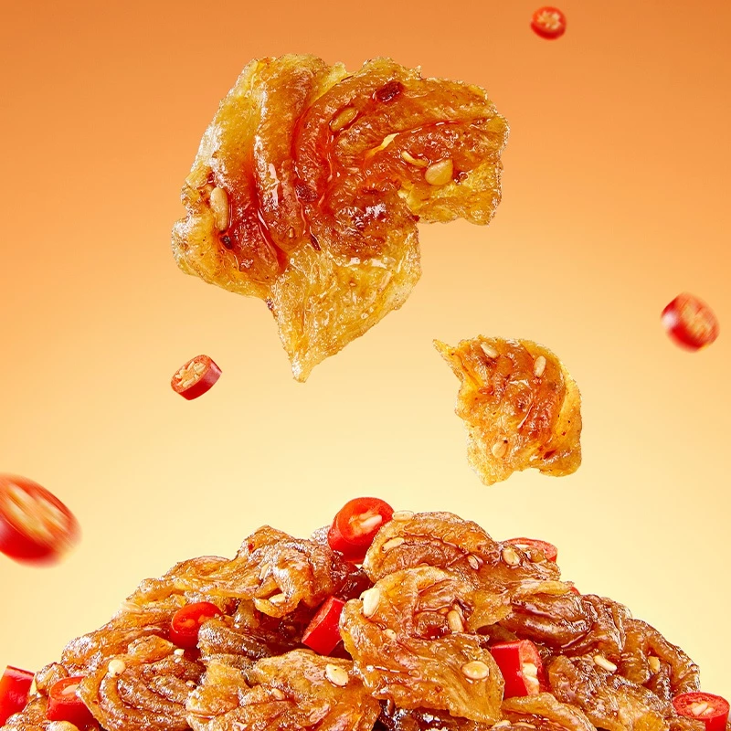 Vịt Quay Bắc Kinh Chay 62g / gói – Cay Ngon, Giá Mềm, Món ăn vặt quốc dân cho anh em , món chay không phải thịt mà ngon - Ảnh 3