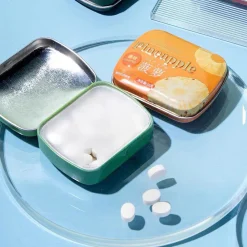 Alternative view of Kẹo Ngậm Bạc Hà Không Đường Hương Trái Cây Hộp Sắt - Phù Hợp Người Ăn Kiêng, Thơm Miệng Tức Thì, 12 Hương Vị Tiện Lợi Ma