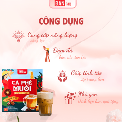 Cà Phê Muối Chuẩn Vị Cố Đô Huế, Cafe Hòa Tan Đậm Đà Hương Sắc Cố Đô Hộp 10 Gói