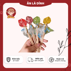 Kẹo Mạch Nha Cuộn Hương Trái Cây – Kẹo Tuổi Thơ Dẻo Ngon, Ngọt Thanh, Ăn Vặt Siêu Cuốn