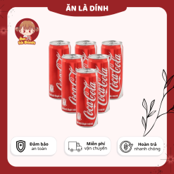 Lốc 6 lon Coca Cola vị nguyên bản 320ml/ 235ml