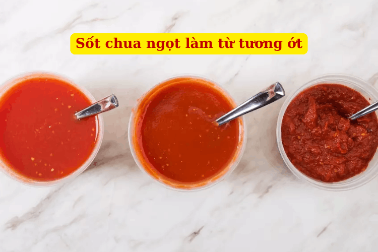 cách làm nước sôt chua ngọt từ tương ớt