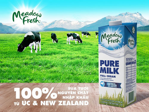 các loại sữa tươi nguyên kem: sữa tươi nguyên kem Pure Milk
