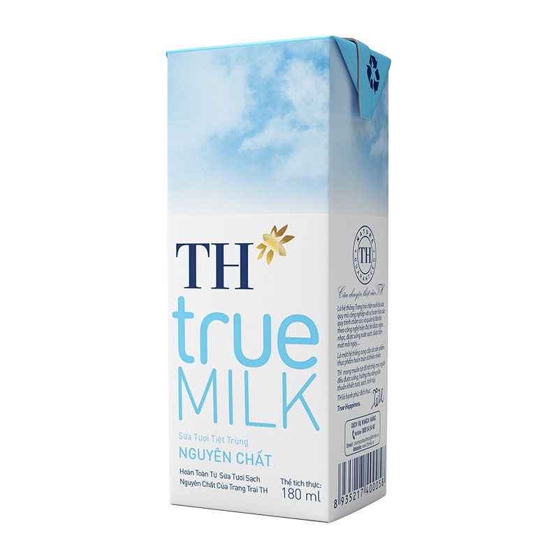 các loại sữa tươi nguyên kem: Sữa tươi nguyên kem TH True Milk