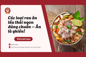 Các loại rau ăn lẩu thái