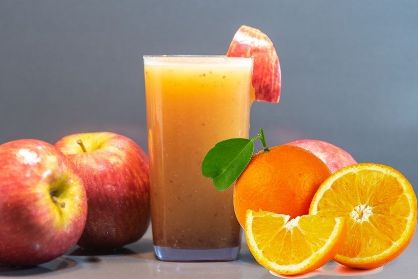 Cách làm nước ép táo với cam